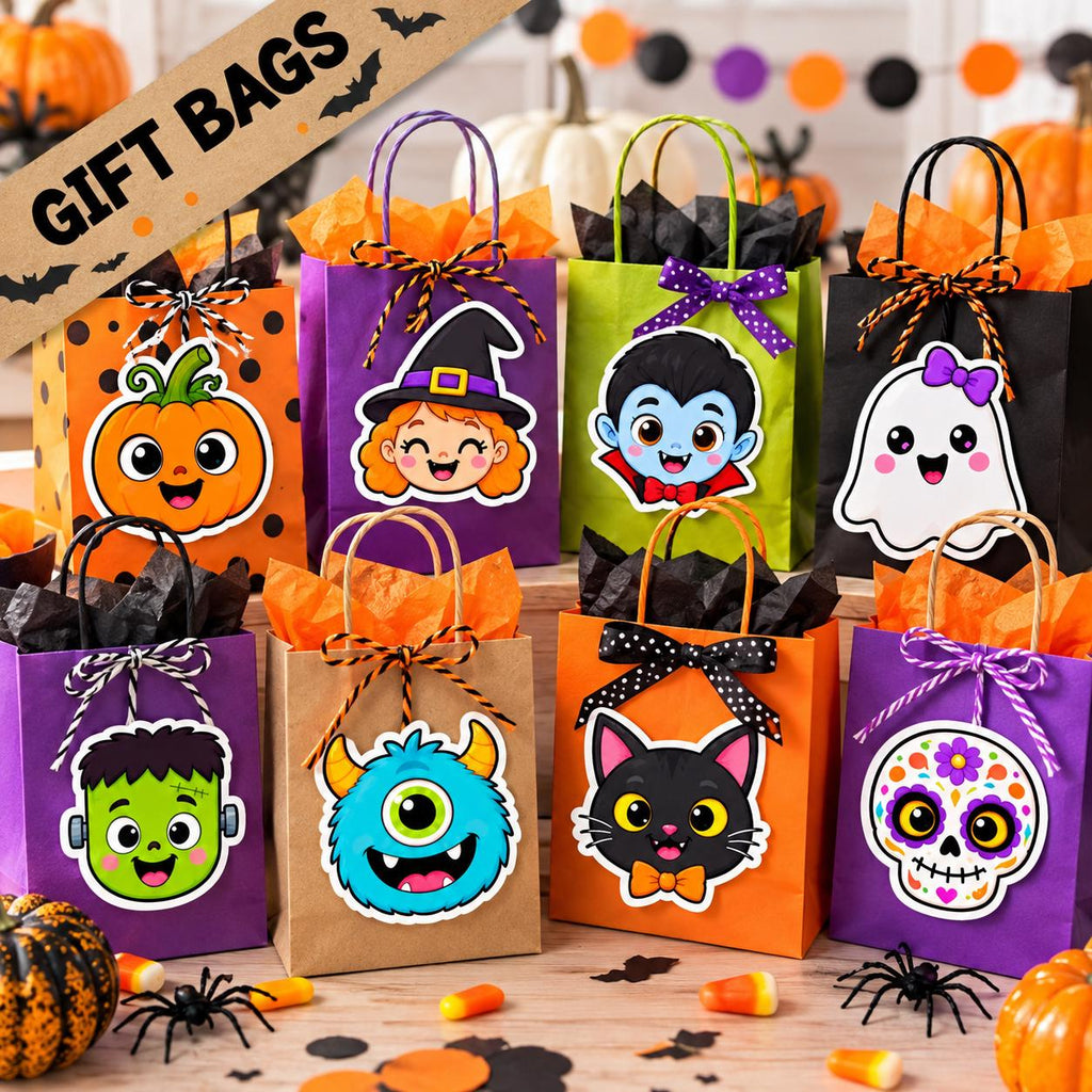 Halloween Cutouts Printable, Halloween Party Decorations, Kids Halloween Activities, Trick or Treat Bag Tags, Halloween Cards & Crafts