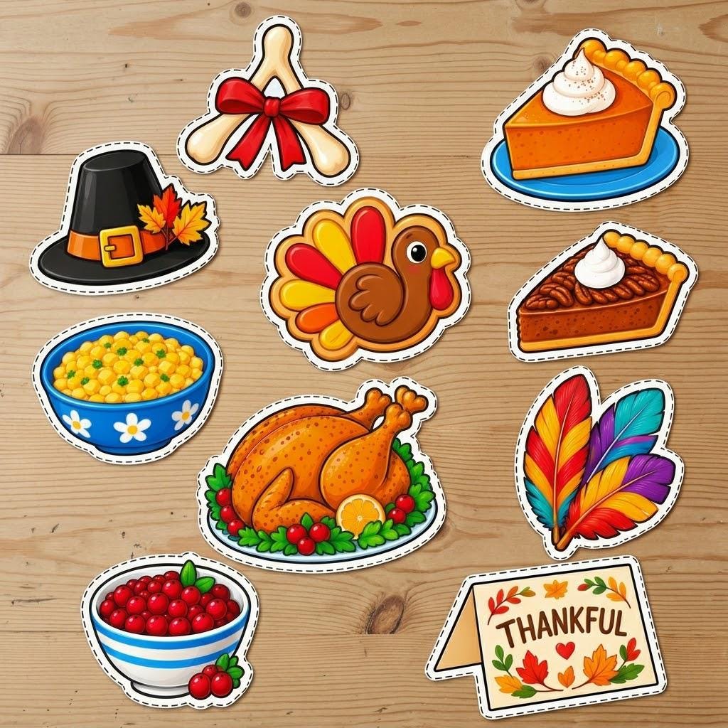 Thanksgiving Cutouts, Thanksgiving Decorations, Thanksgiving Crafts for Kids, Classroom Bulletin Board Decor, Turkey Pumpkin Thankful Decor