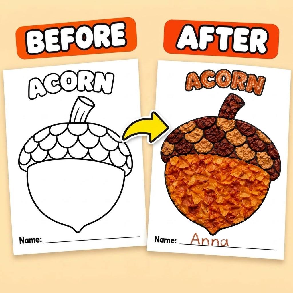 Thanksgiving Tissue Paper Craft, Thanksgiving Activities for Kids, Turkey Craft, Thanksgiving Crafts for Kids, Turkey Tissue Paper Activity