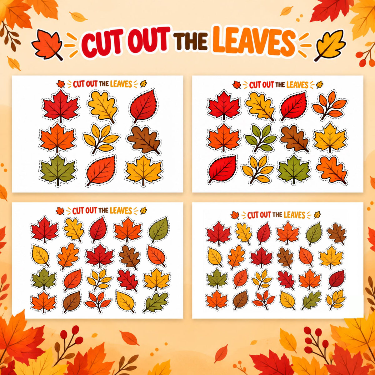 Fall Hedgehog Craft for Kids, Autumn Cut and Paste Activity, Leaf Craft, Build a Hedgehog, Cut and Paste Hedgehog, Fall Activities