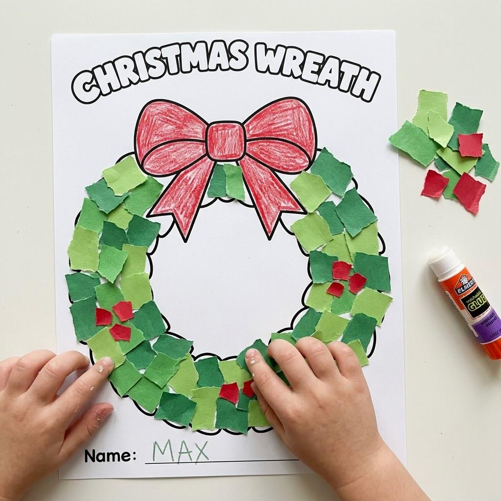 10 Christmas Crafts for Kids, Christmas Craft Printable, Christmas Classroom Activity, Cut and Paste, Xmas Craft, Design Your Own Craft