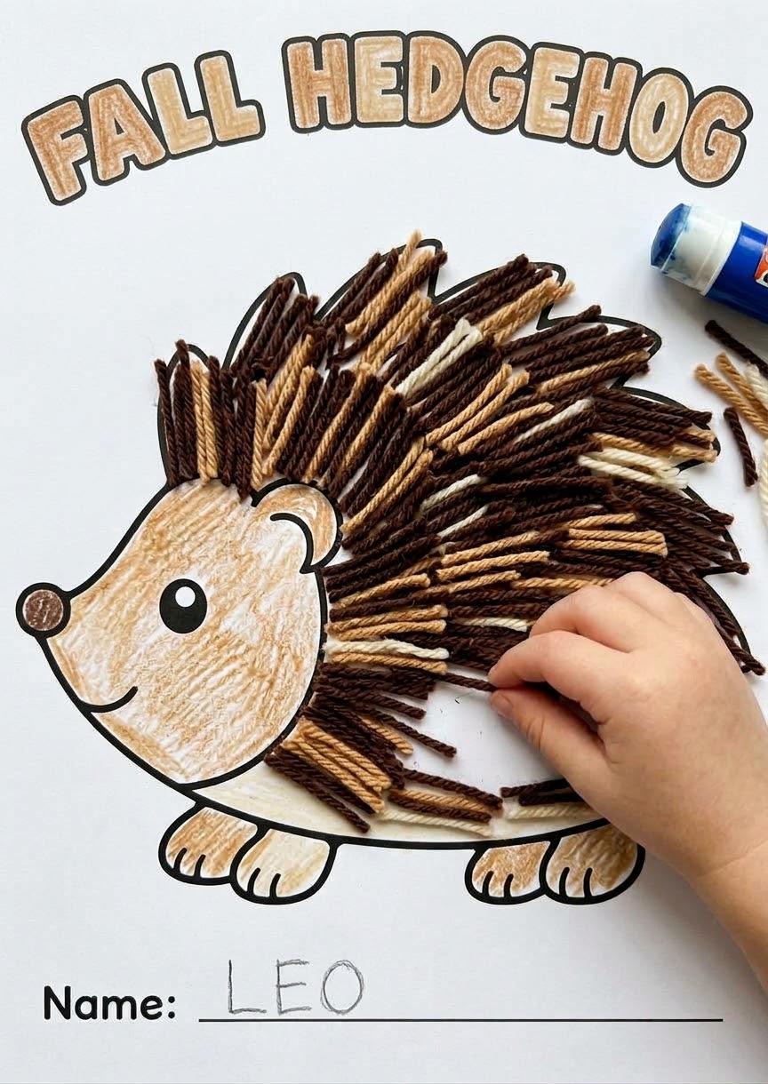 10 Fall Crafts for Kids, Fall Craft Printable, Fall Classroom Activity, Autumn Cut and Paste, Design Your Own Autumn Craft, Fall Activities