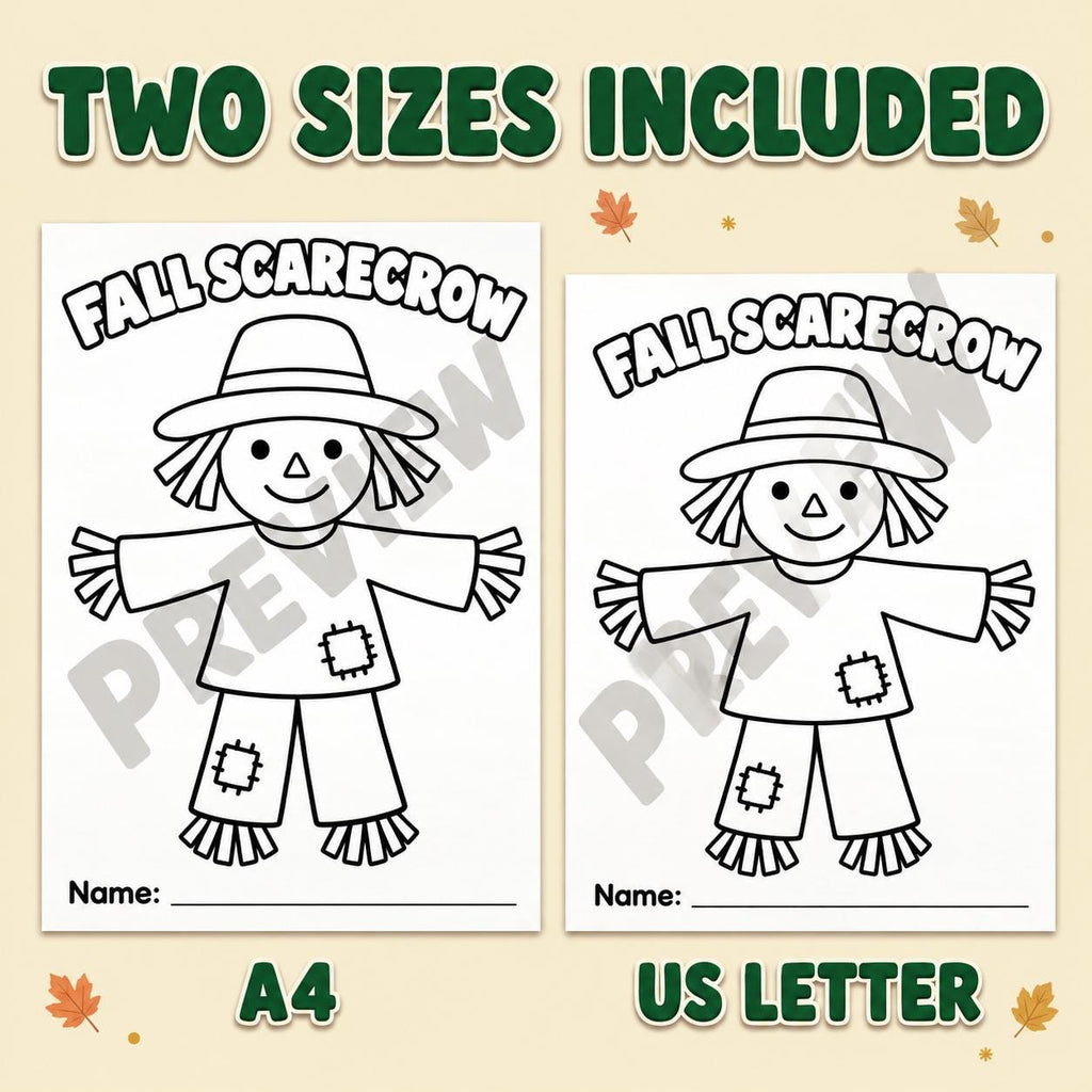 10 Fall Crafts for Kids, Fall Craft Printable, Fall Classroom Activity, Autumn Cut and Paste, Design Your Own Autumn Craft, Fall Activities