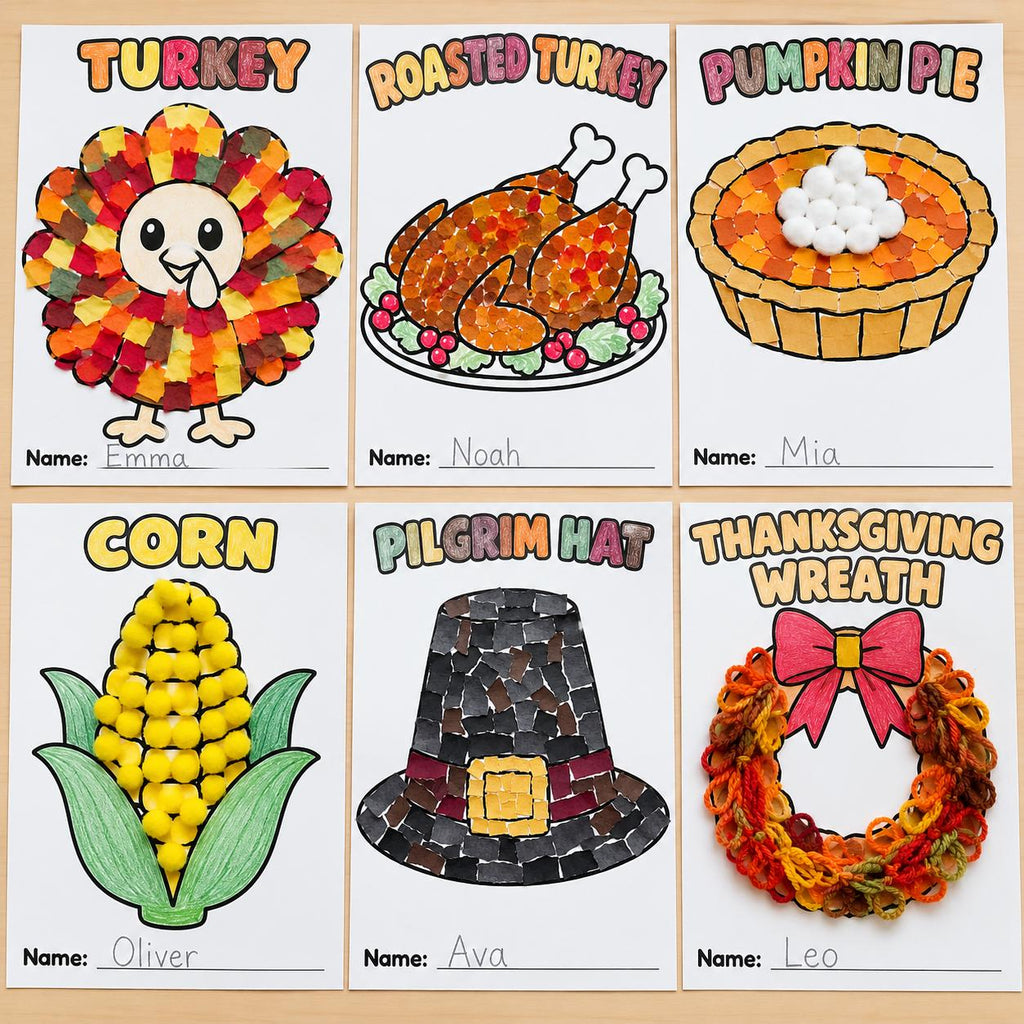 Thanksgiving Craft Activities, Turkey Craft Printable, Thanksgiving Classroom Art Activity, Design Your Own Thanksgiving Craft Templates