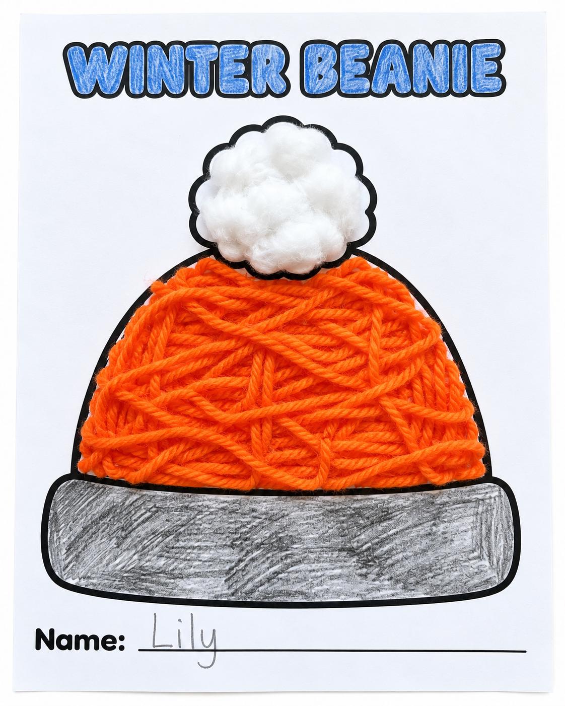10 Winter Craft Templates for Kids, Winter Craft Worksheets, Winter Classroom Activities, Design Your Own Winter Craft, Winter Art Activity
