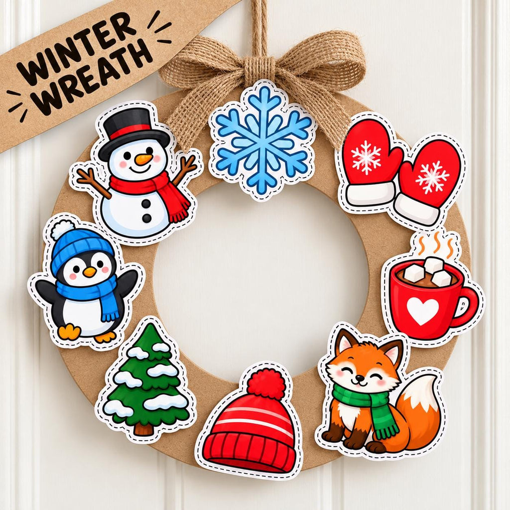 60+ Winter Cutouts for Kids, Printable Winter Cutouts, Winter Classroom Decor, Winter Bulletin Board, Winter Crafts, Kids Winter Activities