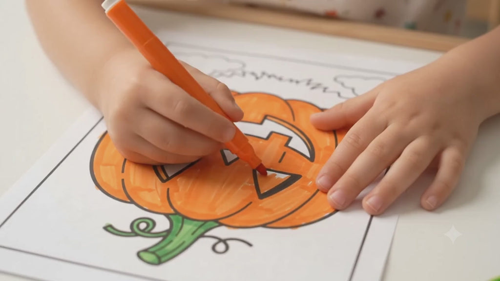 Halloween Coloring Pages for Kids, 26 Printable Halloween Coloring Sheets, Preschool Kindergarten Activity, Cute Spooky Coloring Book PDF