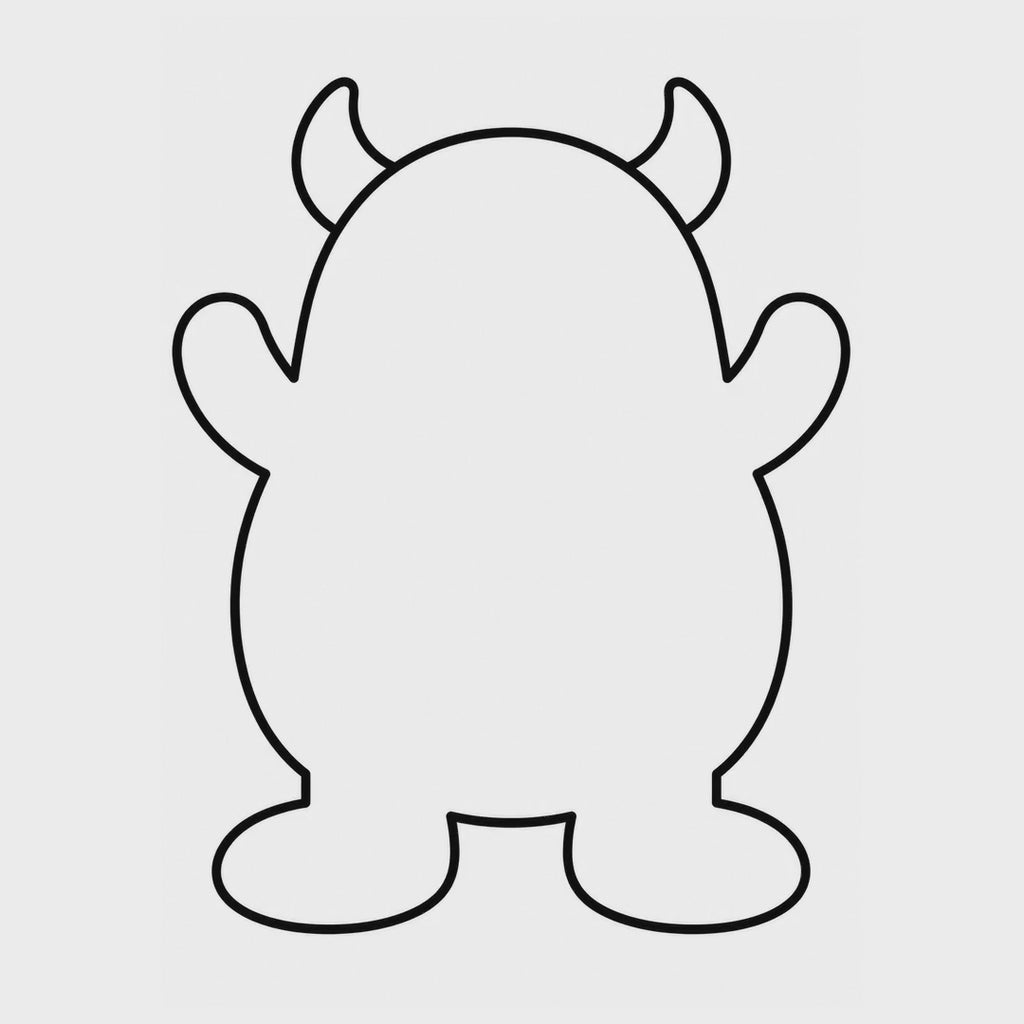 Monster Face Craft Printable for Kids, Build a Monster Cut and Paste Activity, Halloween Preschool Fine Motor Craft