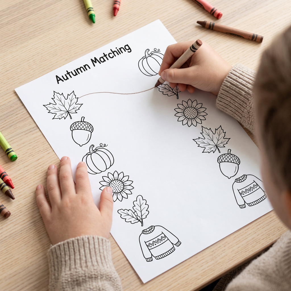 Autumn Activities Printable for Kids | 15 Fall Worksheets, I Spy, Mazes, Counting, Matching & Preschool Kindergarten Activities